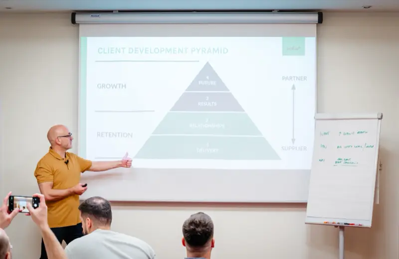 Prezentare în timpul workshopului