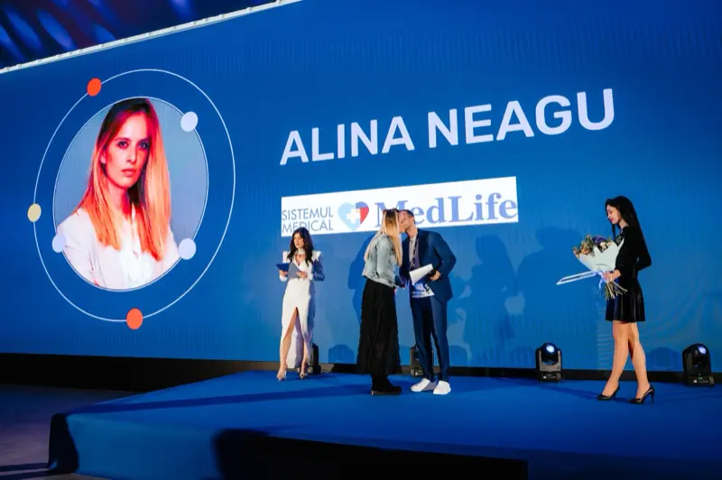 Alina Neagu, de la MedLife, pe scena galei